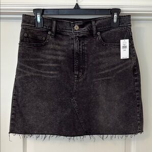 GAP Black Denim Mini Skirt